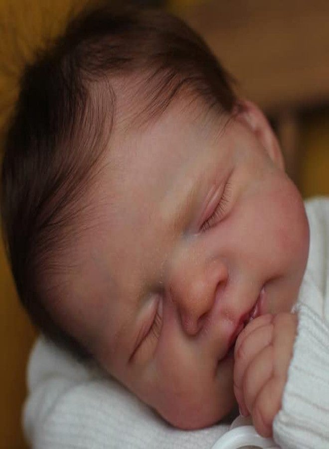 Anano Reborn Baby Dolls Boy, 18 in Realistic Baby Doll Lifelike, Silicone Babys Doll Newborn, Real Life Babys, Silicone Reborn Dolls Cloth Body with Accessories - Image 4